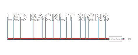 lighted sign wiring diagram